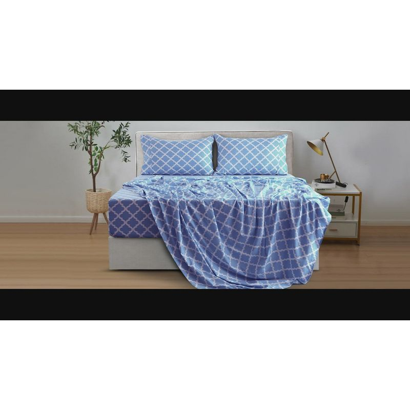 Lux Decor Collection Twin XL Bed Sheets - Premier 1800 Microfiber Deep Pocket Easy Care Sheets Set - White