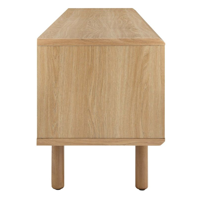 Modway Kurtis Modern MDF and Particleboard TV Stand for TVs up to 65" in Oak