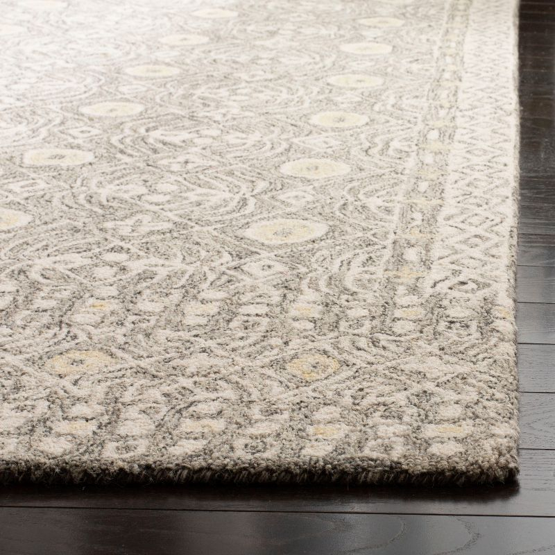 Micro-Loop MLP801 Hand Tufted Area Rug - Charcoal/Ivory - 4'x6' - Safavieh.