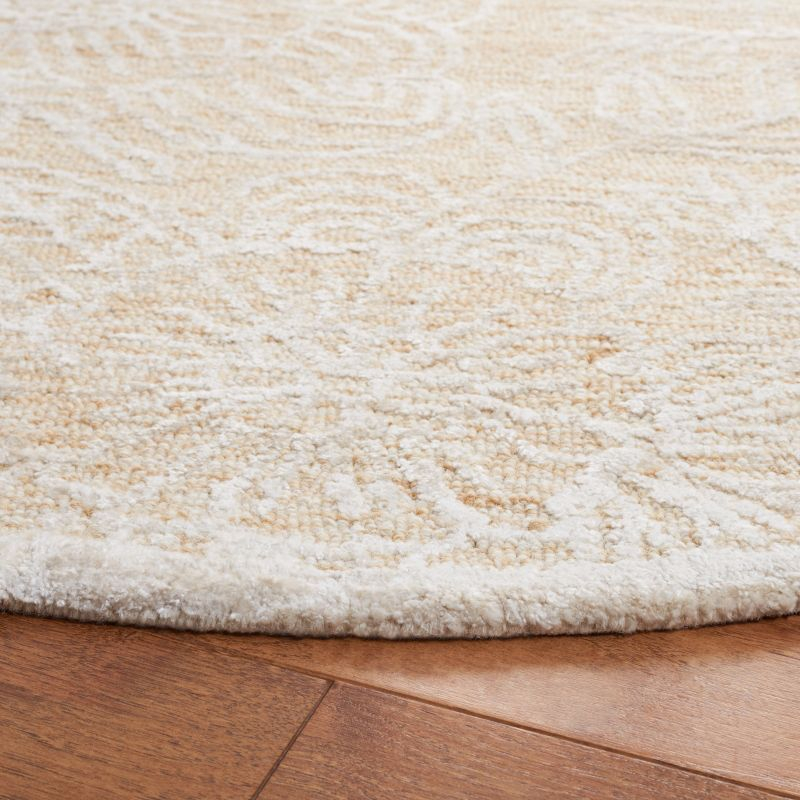 Precious PRE306 Hand Tufted Indoor Accent Rug - 3'x5' - Gold/Ivory - Safavieh