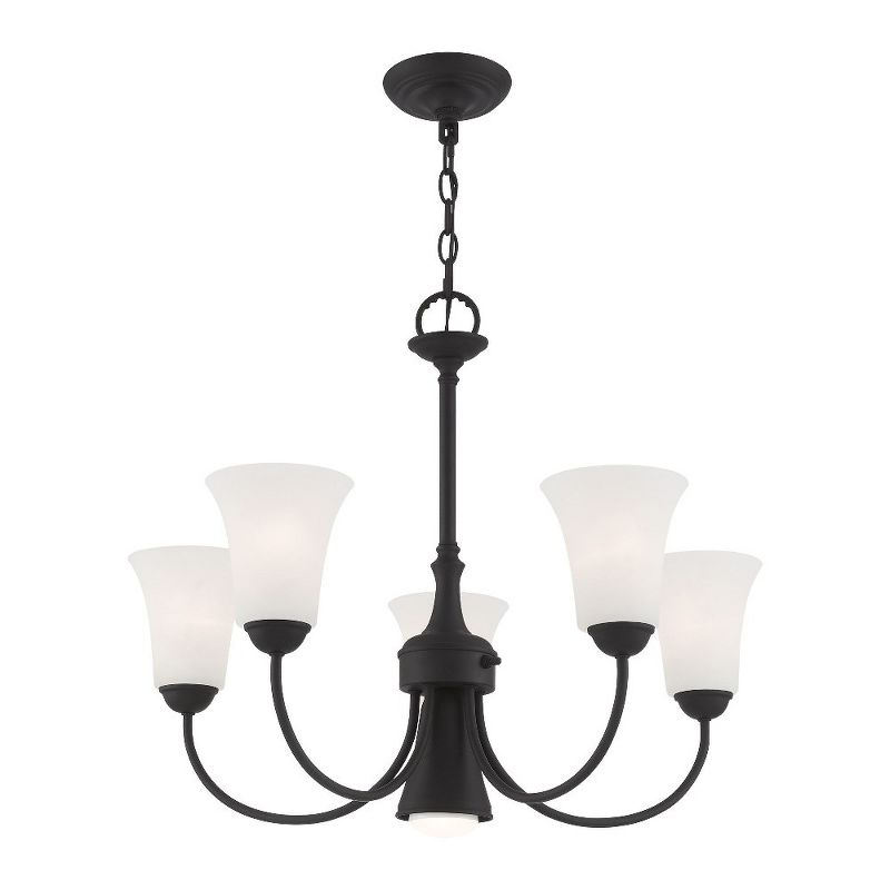 Livex Lighting Ridgedale 5 - Light Chandelier in  Black