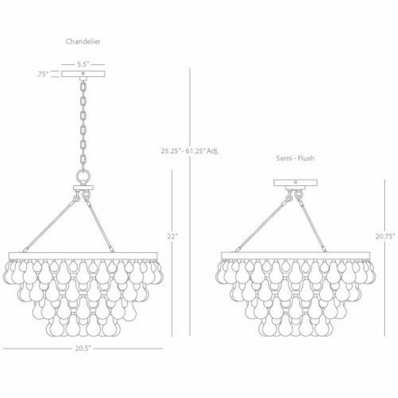 Bling 4 - Light Tiered Chandelier