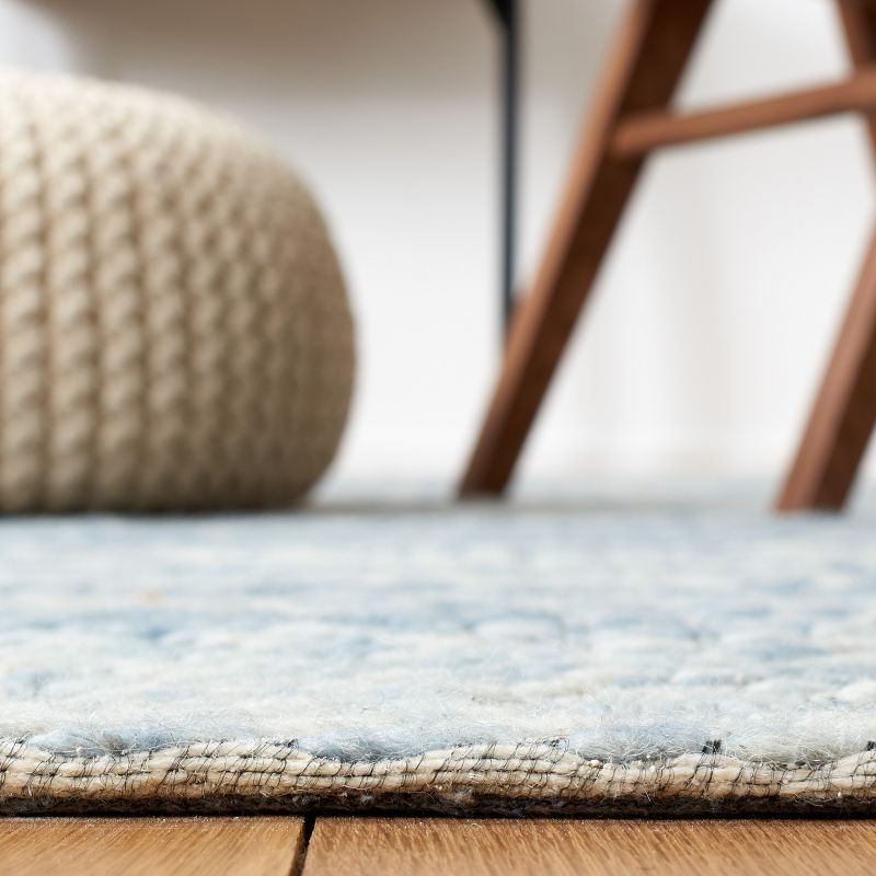 Marbella MRB452 Hand Loomed Indoor Runner Rug - Light Blue/Beige - 2'3"x8' - Safavieh