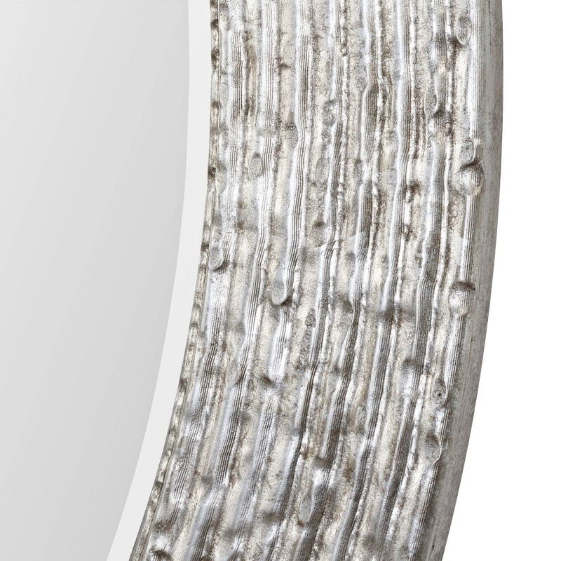 Uttermost Oval Vanity Decorative Wall Mirror Beveled Burnished Pale Champagne Gold Frame 25" Wide for Bathroom Bedroom Home Office