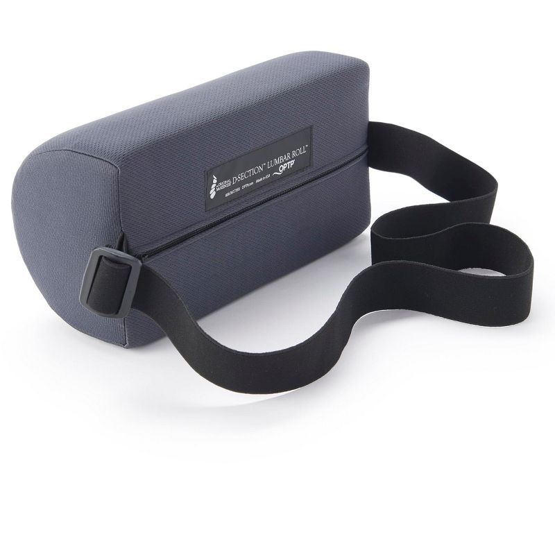 OPTP The Original McKenzie D-Section Lumbar Roll – USA Made Low Back Lumbar Support Pillow for Office, Back Pillow for Car and Travel