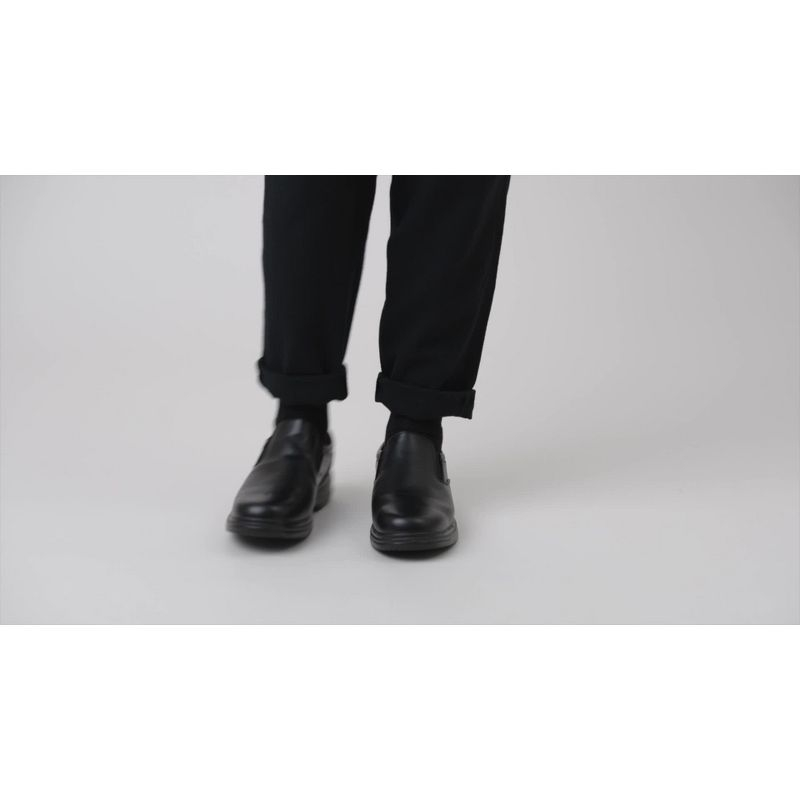 Deer Stags Men's Manager Slip-Resistant Workwear Loafer - Black - 16 Wide