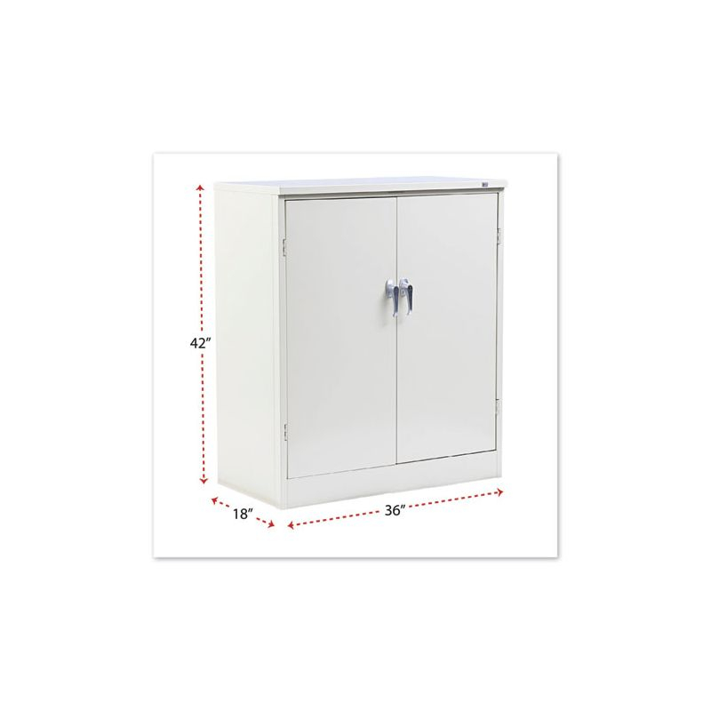 Alera® Assembled 42" High, 2 Shelf Storage Cabinet