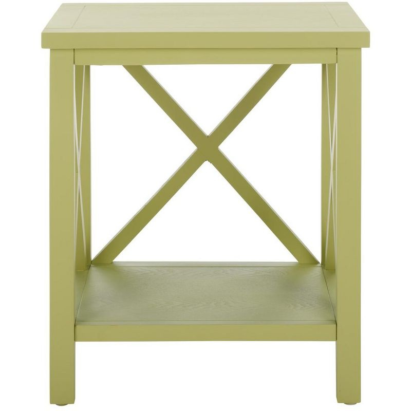 Candace End Table - Avocado Green - Safavieh.