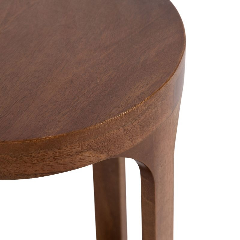 Kate and Laurel Dahl Wood Drink Table, 12x12x23, Walnut Brown