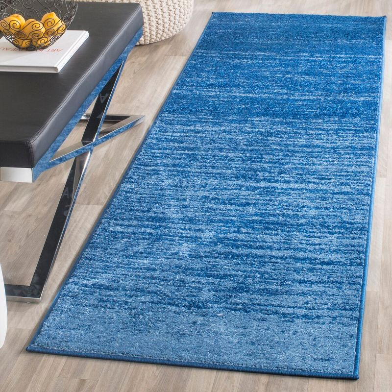 Adirondack ADR113 Machine Made Indoor Runner - Light Blue/Dark Blue - 2'-6"x8' - Safavieh