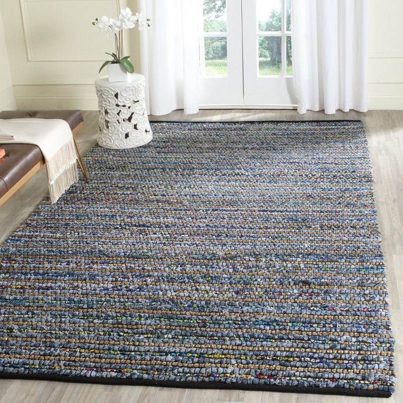 Cape Cod CAP364 Hand Woven Area Rug - Multi/Natural - 4'x6' - Safavieh.