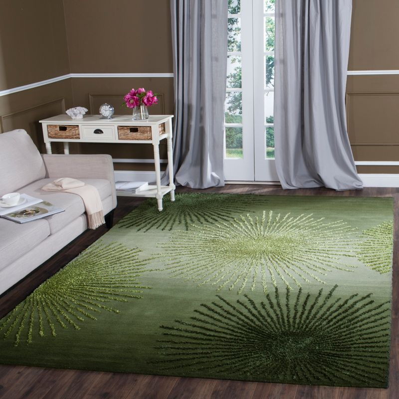 Soho SOH712 Hand Tufted Area Rug - Green/Multi - 8'3"x11' - Safavieh.