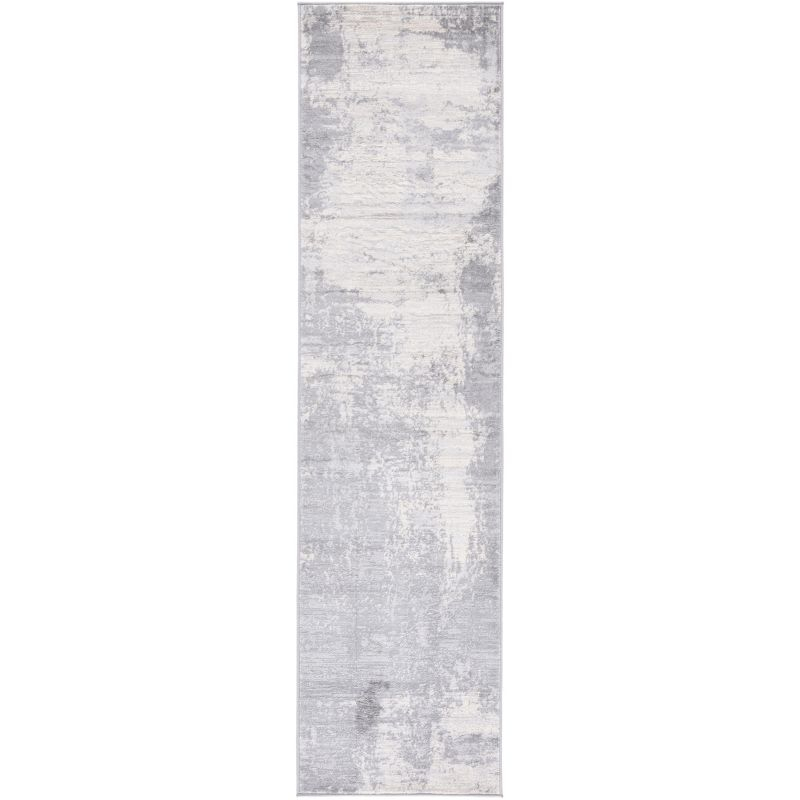 Jasper JSP101 Power Loomed Runner Rug - Light Grey/Ivory - 2'x12' - Safavieh