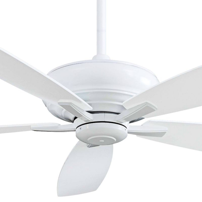 60" Minka Aire Modern Large Indoor Ceiling Fan with Remote Control White for Living Room Kitchen Bedroom Family Dining Home Office