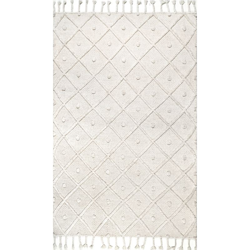 nuLOOM Jinny Moroccan Wool Tasseled Area Rug