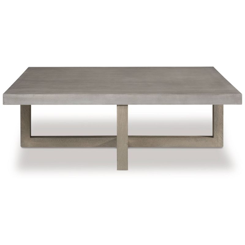 Lockthorne Coffee Table Black/Gray - Signature Design by Ashley: Mango Wood, MDF Top, Contemporary Style