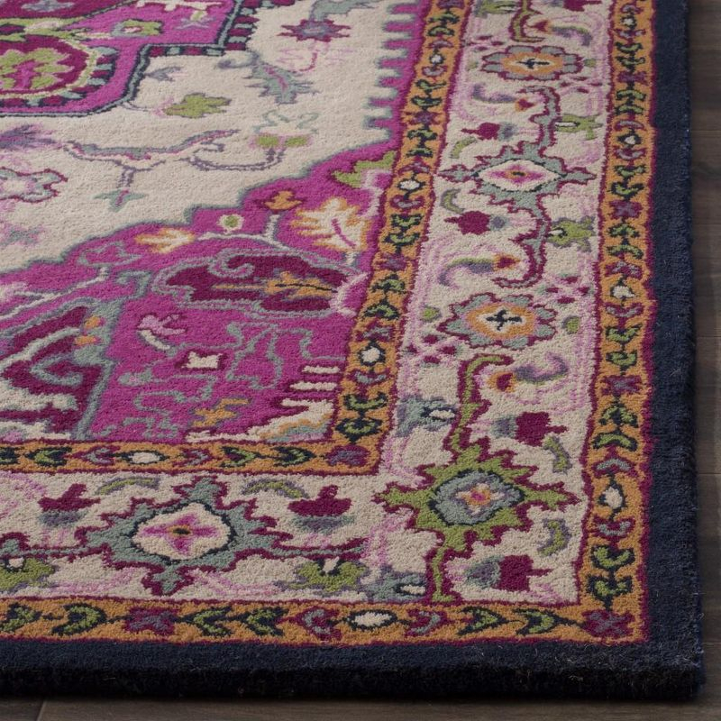 Bellagio BLG541 Hand Tufted Area Rug - Ivory/Pink - 8'9"x11'9" - Safavieh..