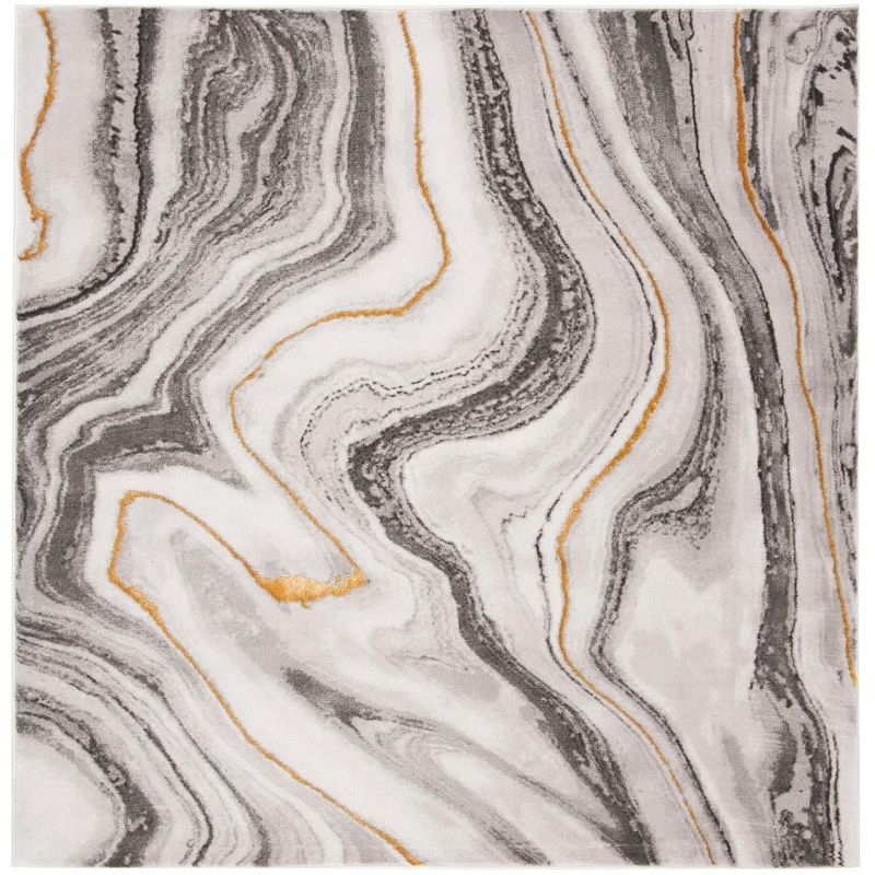 Craft CFT819 Loomed Indoor Area Rug - Grey/Gold - 5'3"x5'3" - Safavieh