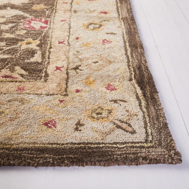 Antiquity AT853 Hand Tufted Area Rug - Olive Grey/Beige - 6'x9' - Safavieh.