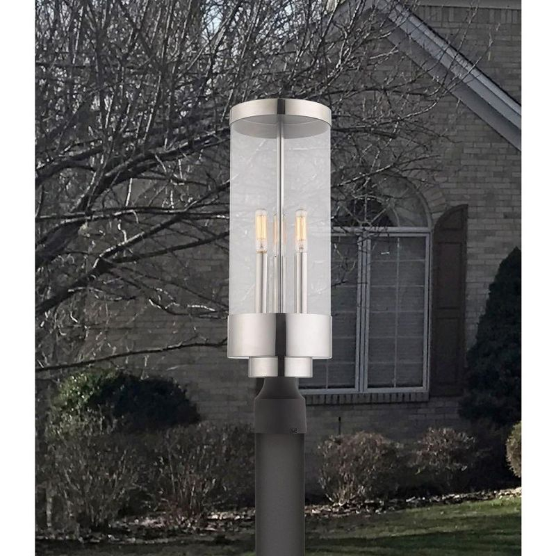 Livex Lighting Hillcrest 3 - Light Post Light in  Polished Chrome