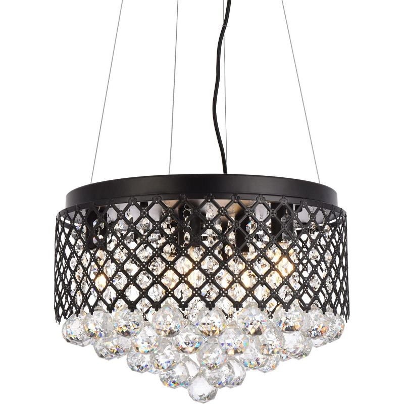Elegant Lighting Tully 6 lights pendant in black