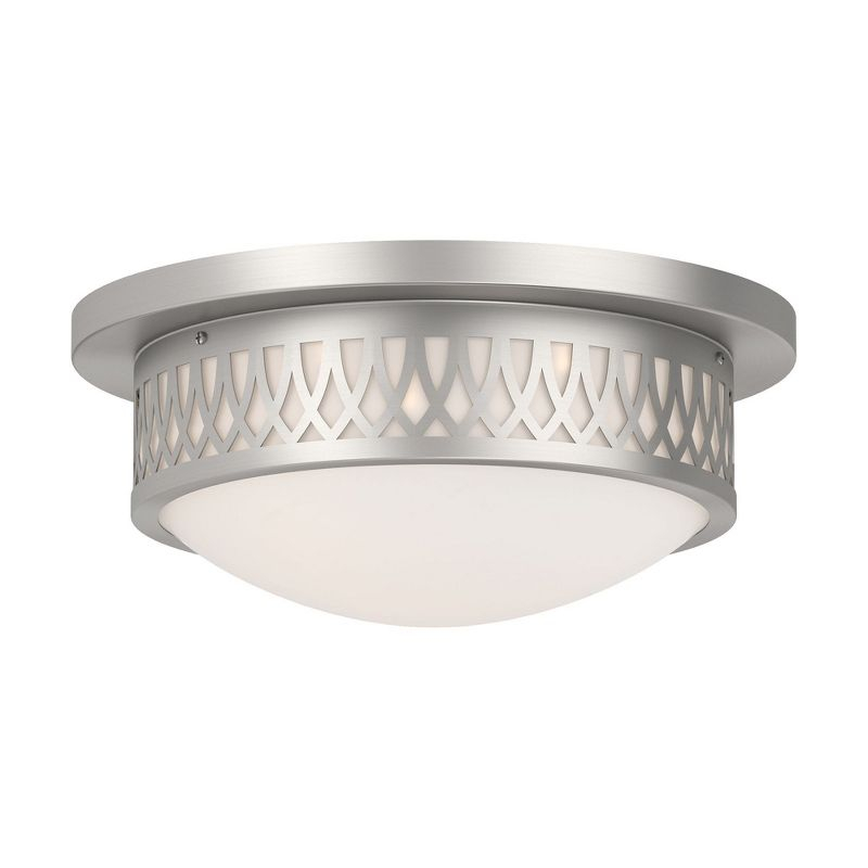 Livex Lighting Westfield 2 - Light Flush Mount in  Brushed Nickel