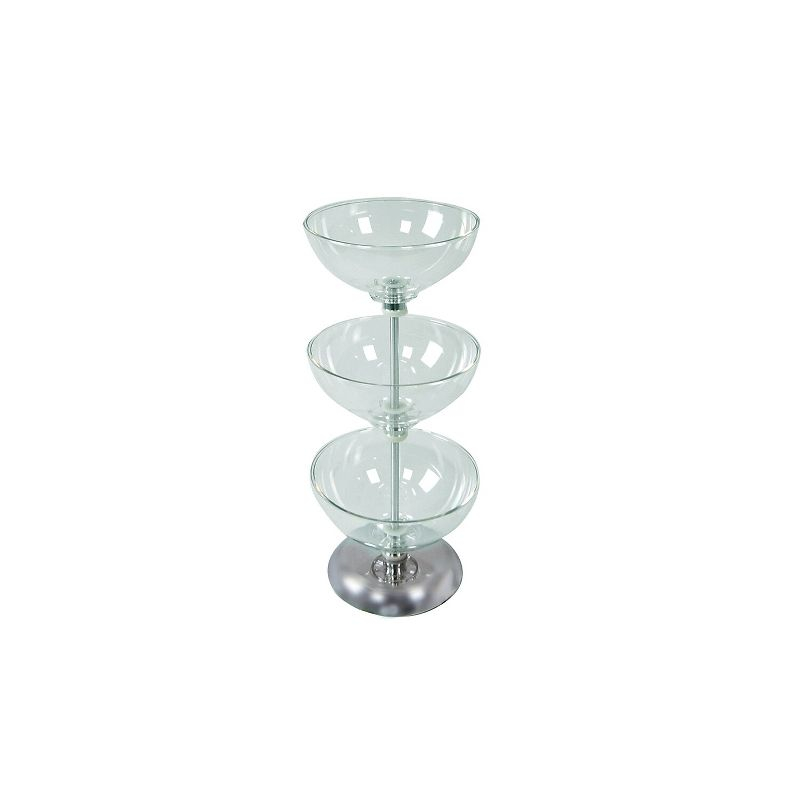 Azar Displays Three-Tier 10", 10" & 10" Bowl Display