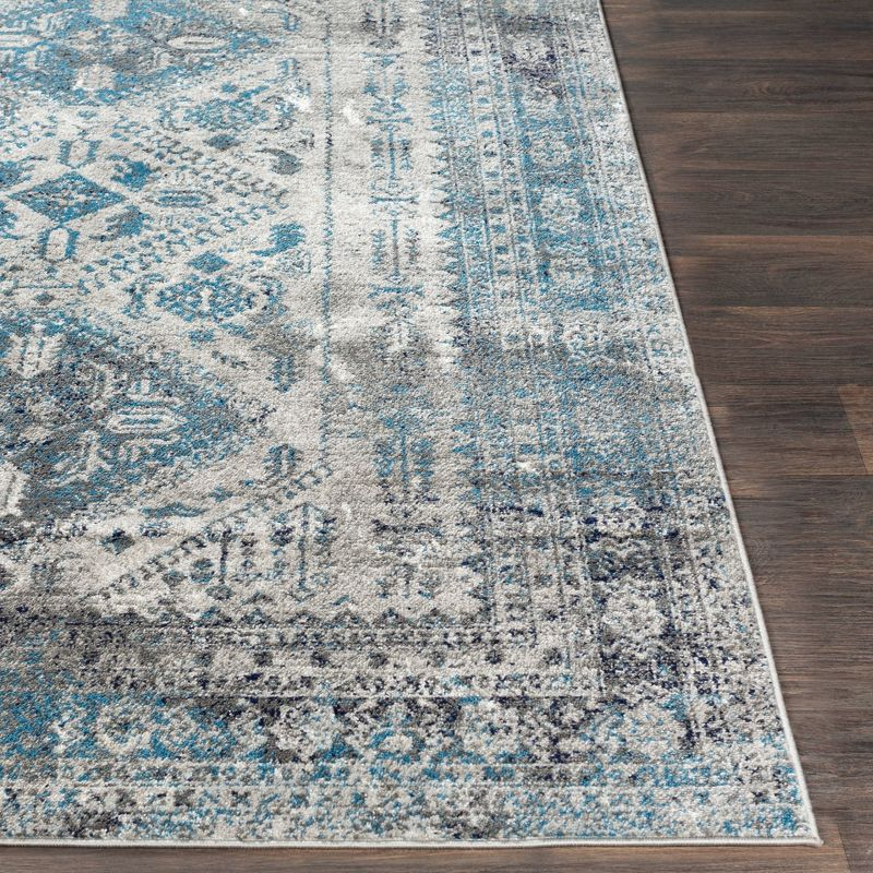 Livabliss 5'3"x7'3" Melissa Traditional Rugs Gray: Medium Pile, Fade & Stain-Resistant, Indoor Use