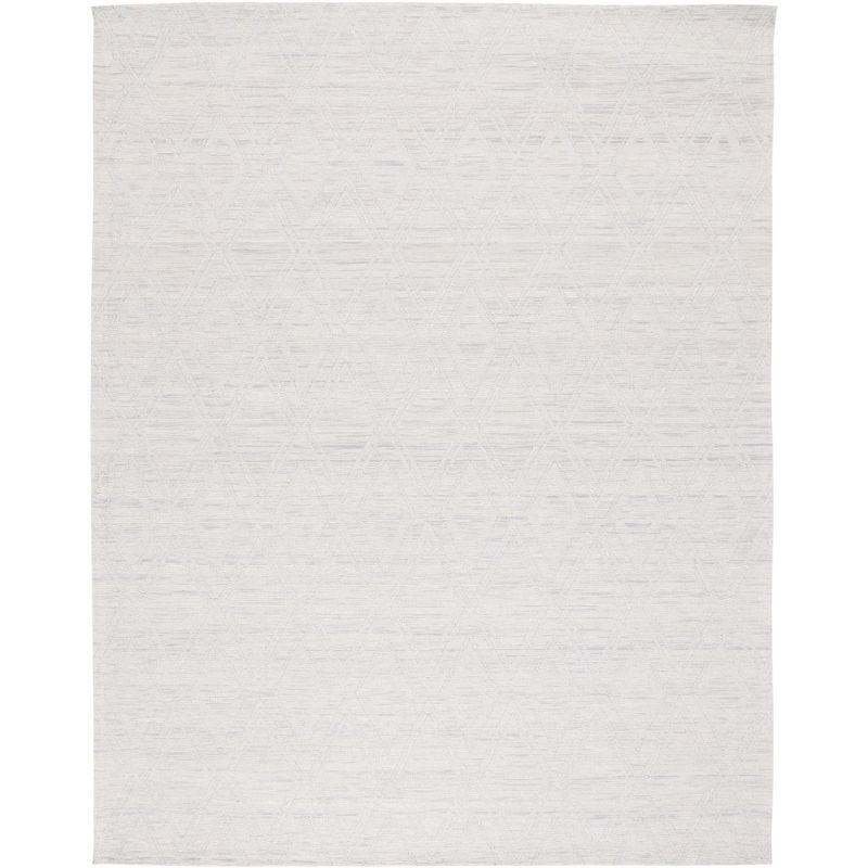 Marbella MRB312 Hand Loomed Indoor Area Rug - Silver/Ivory - 9'x12' - Safavieh