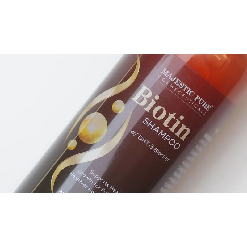 Majestic Pure Biotin Shampoo with DHT Blocker - Hydrating & Sulfate Free for Thin Hair - 16 fl oz
