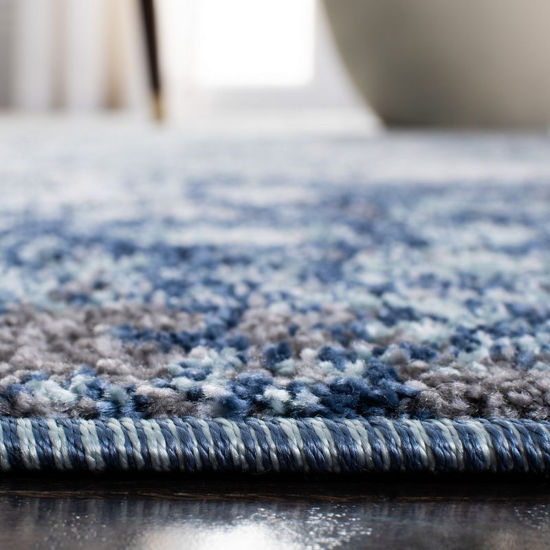 Aston ASN705 Power Loomed Indoor Accent Rug - Light Blue/Grey - 3'x3' - Safavieh