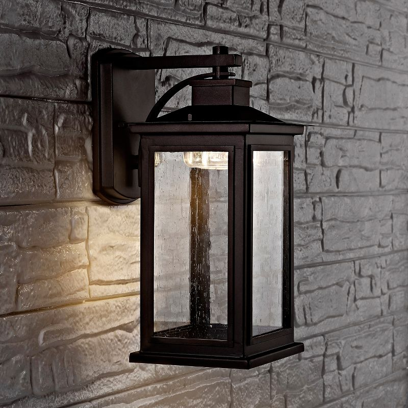 Taylen Outdoor Wall Lantern - Oil Rubbed Bronze (Black) - Safavieh