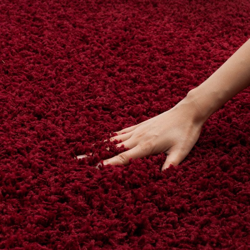 Athens Shag SGA119 Power Loomed Indoor Accent Rug - Red - 3'x5' - Safavieh
