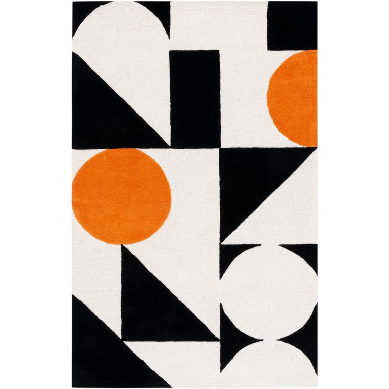 Rodeo Drive RD857 Hand Tufted Accent Rug - Rust/Black - 2'x3' - Safavieh.