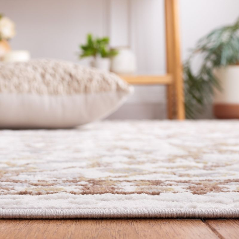 Palma PAM336 Power Loomed Indoor Area Rug - 5'3"x5'3" - Beige/Brown - Safavieh