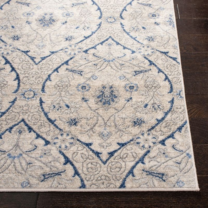 Brentwood BNT860 Power Loomed Area Rug - Light Grey/Blue - 4'x6' - Safavieh.