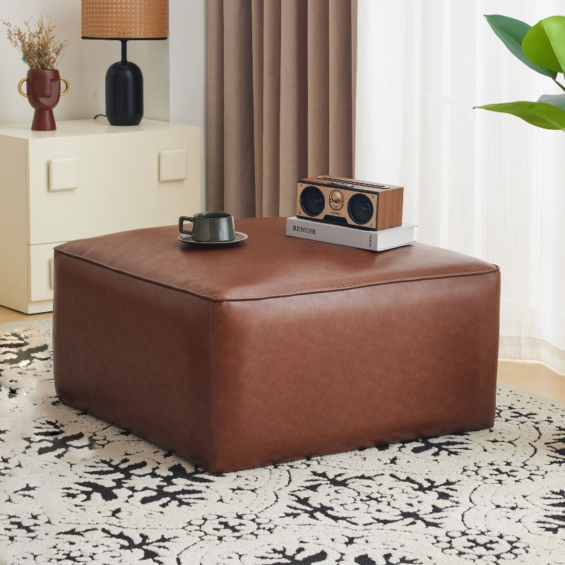 Christopher Knight Home Yzabella Modern Indoor Faux Leather Versatile Ottoman