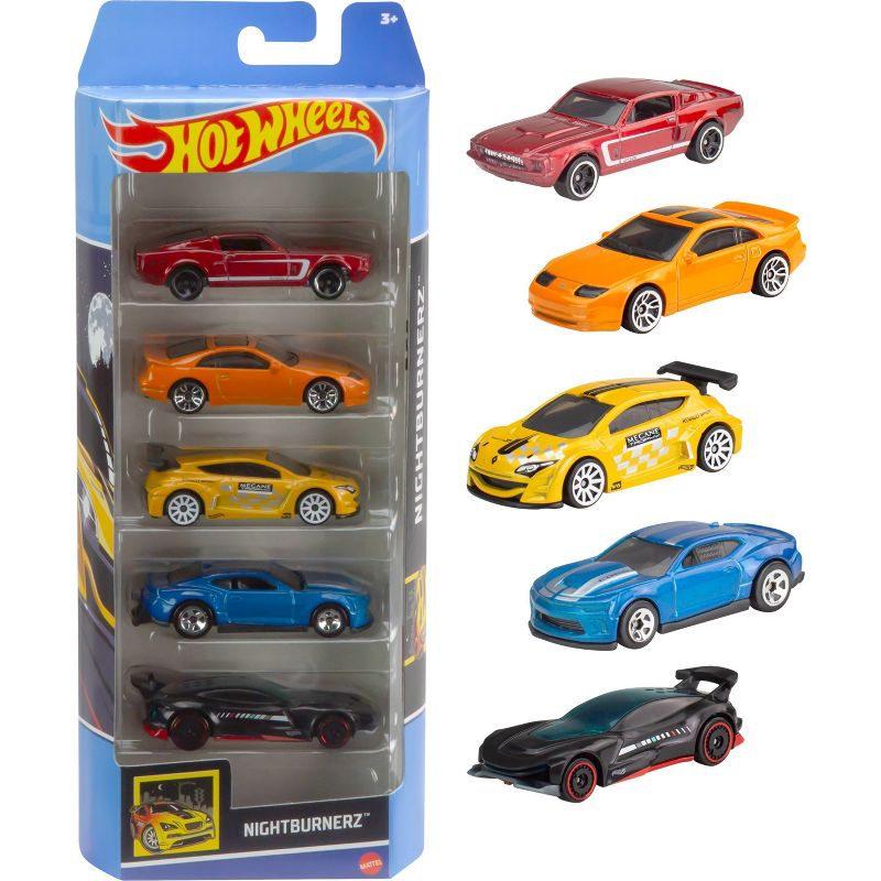 Hot Wheels Diecast  Cars -  5pk (Colors May Vary)