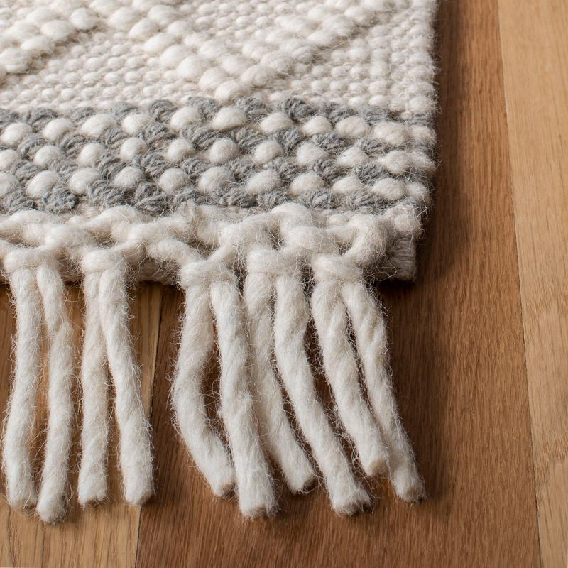 Natura NAT859 Hand Woven Indoor Area Rug - Ivory/Grey - 5'x8' - Safavieh