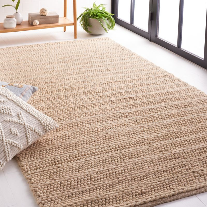 Natura NAT280 Flat Weave Indoor Area Rug - Beige - 4'x6' - Safavieh