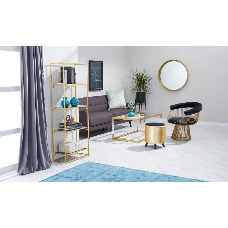 Olivia & May Modern With Stand Iron Planter Pots Black