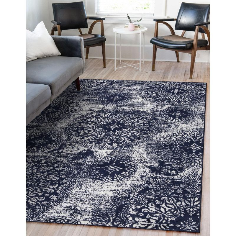 Unique Loom 8' 0 x 11' 0 Sofia Grand Navy Blue Area Rug