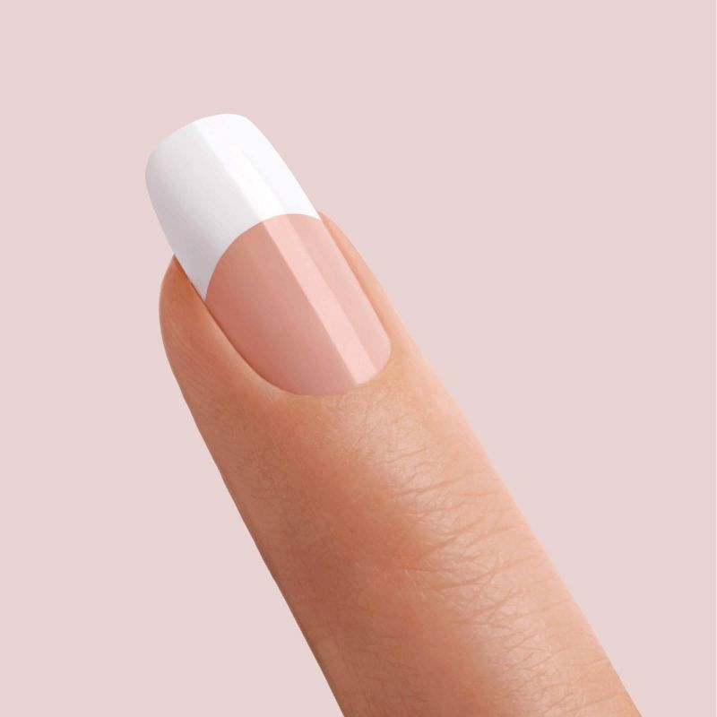 KISS Acrylic French Manicure Fake Nails Sculpture Kit - Natural - 40ct