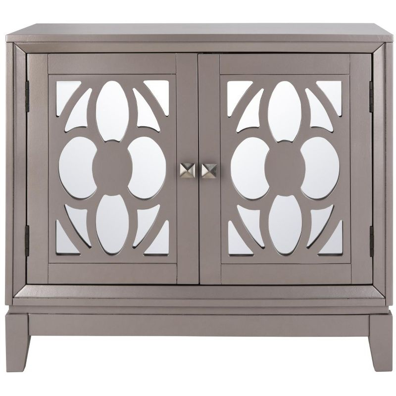 Shannon 2 Door 1 Shelf Chest - CHS9203 - Champagne/Mirror - Safavieh