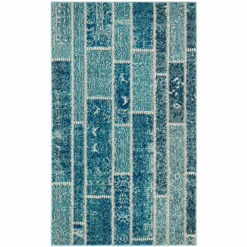 Monaco MNC216 Power Loomed Indoor Accent Rug - Blue/Multi - 3'x5' - Safavieh