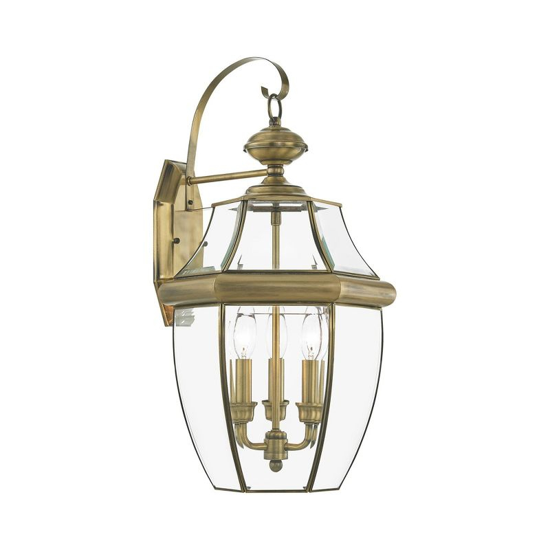 Livex Lighting Monterey 3 - Light Wall Light in  Antique Brass