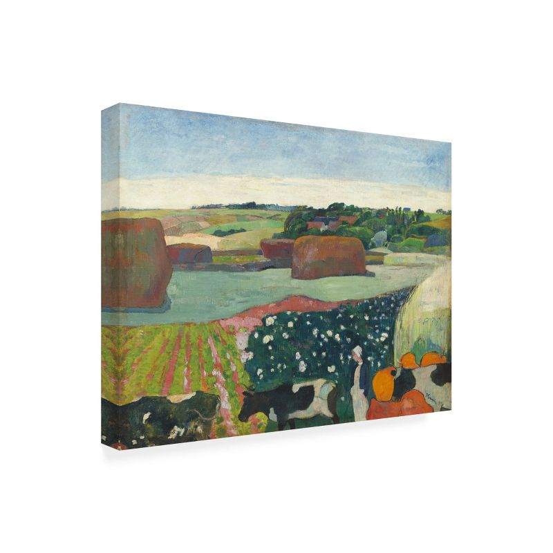 Trademark Fine Art - Paul Gauguin  Gaugin Landscapes II Canvas Art - 47 x 35