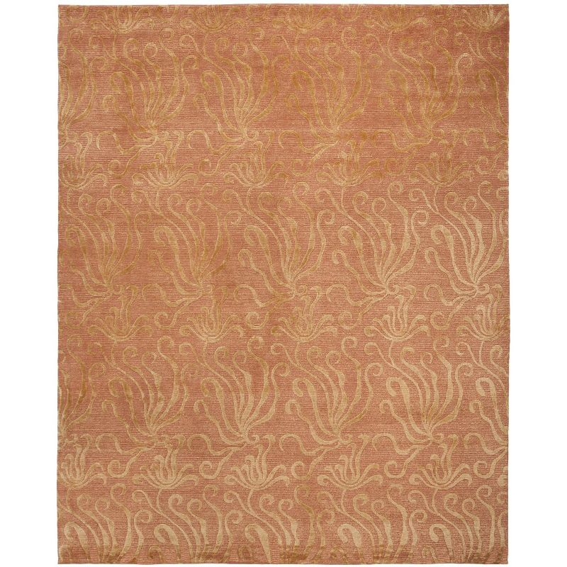 Seaflora Martha Stewart Silk & Wool Pile Floral Rug