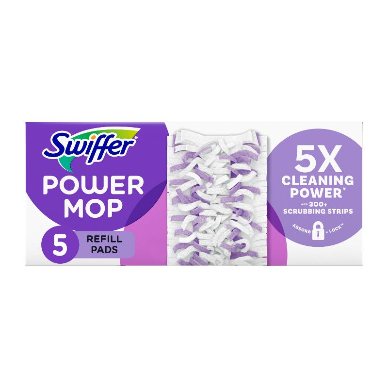 Swiffer Power Mop Multi-Surface Mopping Pad Refills for Floor Cleaning - 5ct