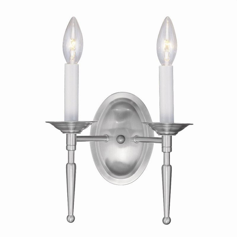 Livex Lighting Williamsburgh 2 - Light Wall Light in  Brushed Nickel